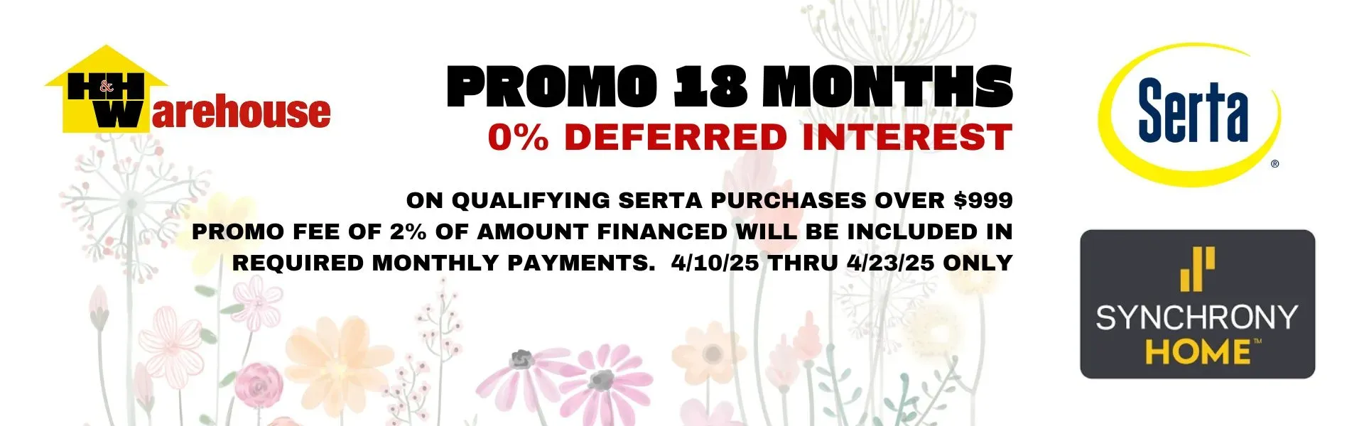 Synchrony Serta Promo